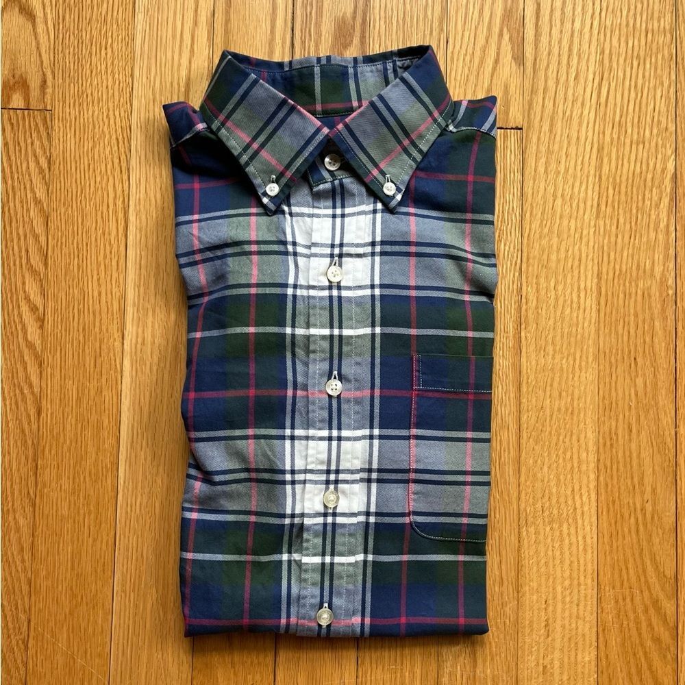 Vineyard Vines Men’s Long Sleeve Murray Shirt Small Blue Green Multicolor Plaid
